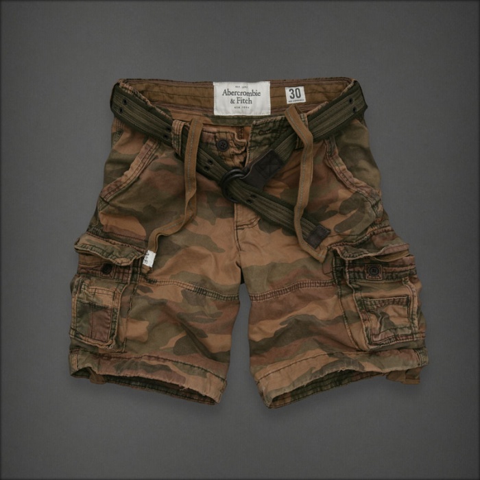 Abercrombie Fitch Hombres Cargo Patalón Corto AF7551